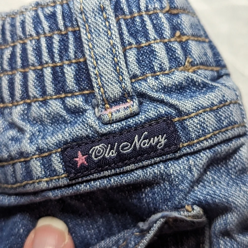 Old Navy Kids Blue Jeans with Snowman Design